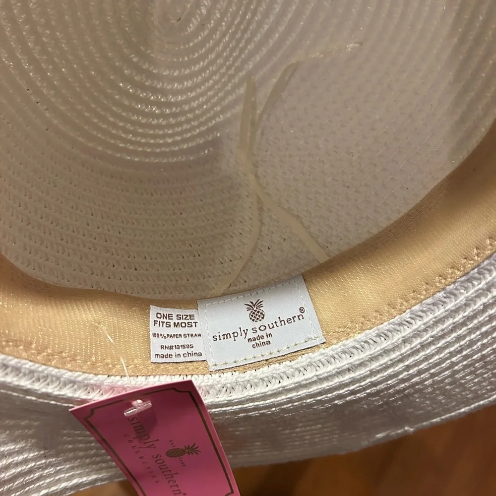 Simply Southern Women's Bride Straw Cowboy Hat